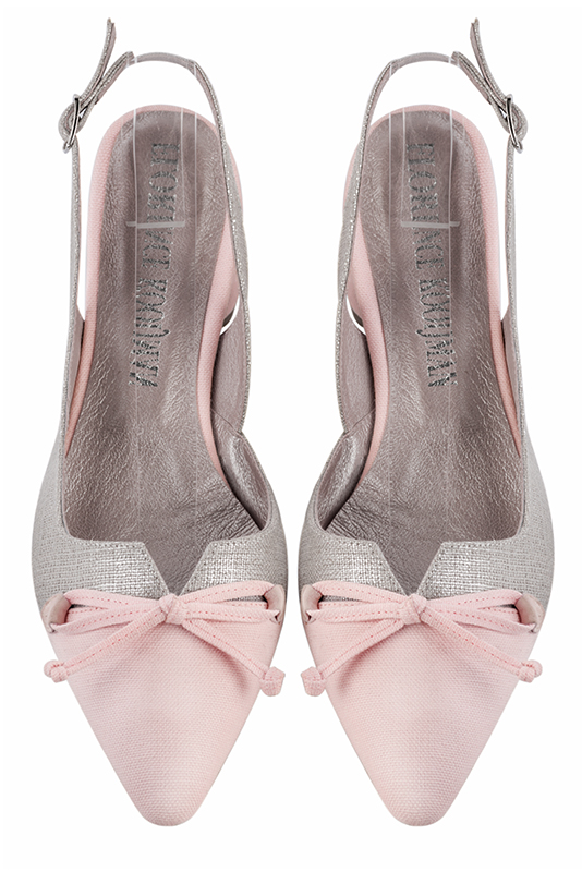 chaussure rose poudré petit talon